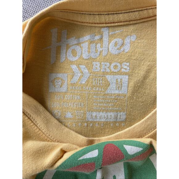 Howler Bros Yellow HERMANOS Banana Graphic Crewneck Tshirt Tee Youth Boy Medium - Picture 6 of 7